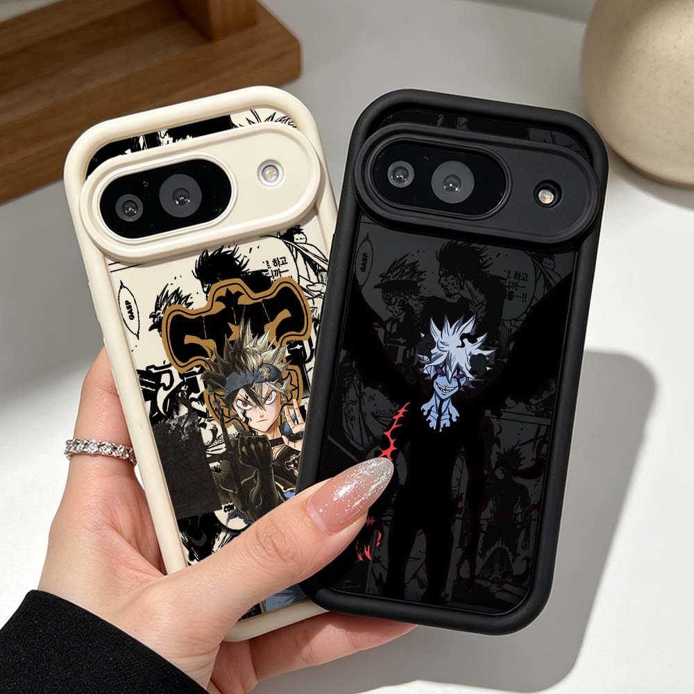 Google Pixel 9 - Coque de téléphone noire en silicone