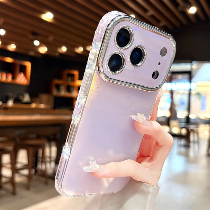 Camera Lens Protector - Coque de téléphone brillante couleur bonbon