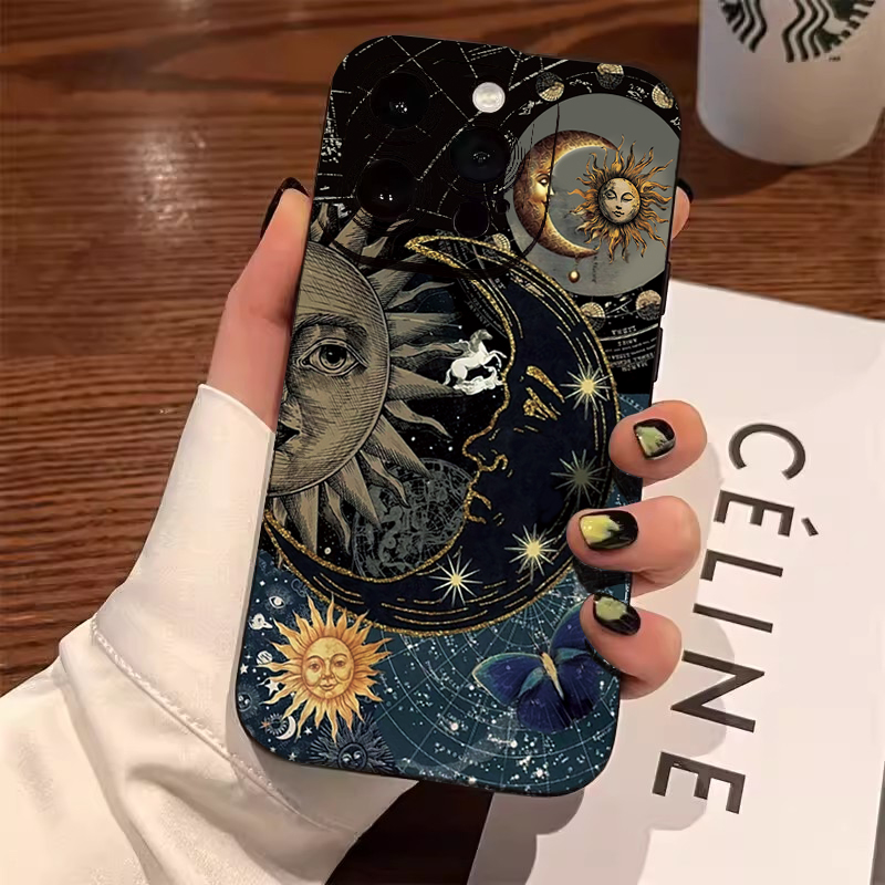 Samsung Galaxy A55 - Coque de téléphone esthétique avec imprimé